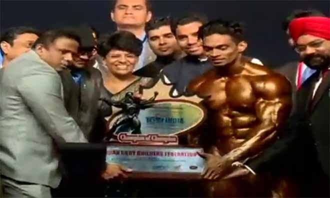 Mr India 2017 winner Sunit Jadhav body building india event championship